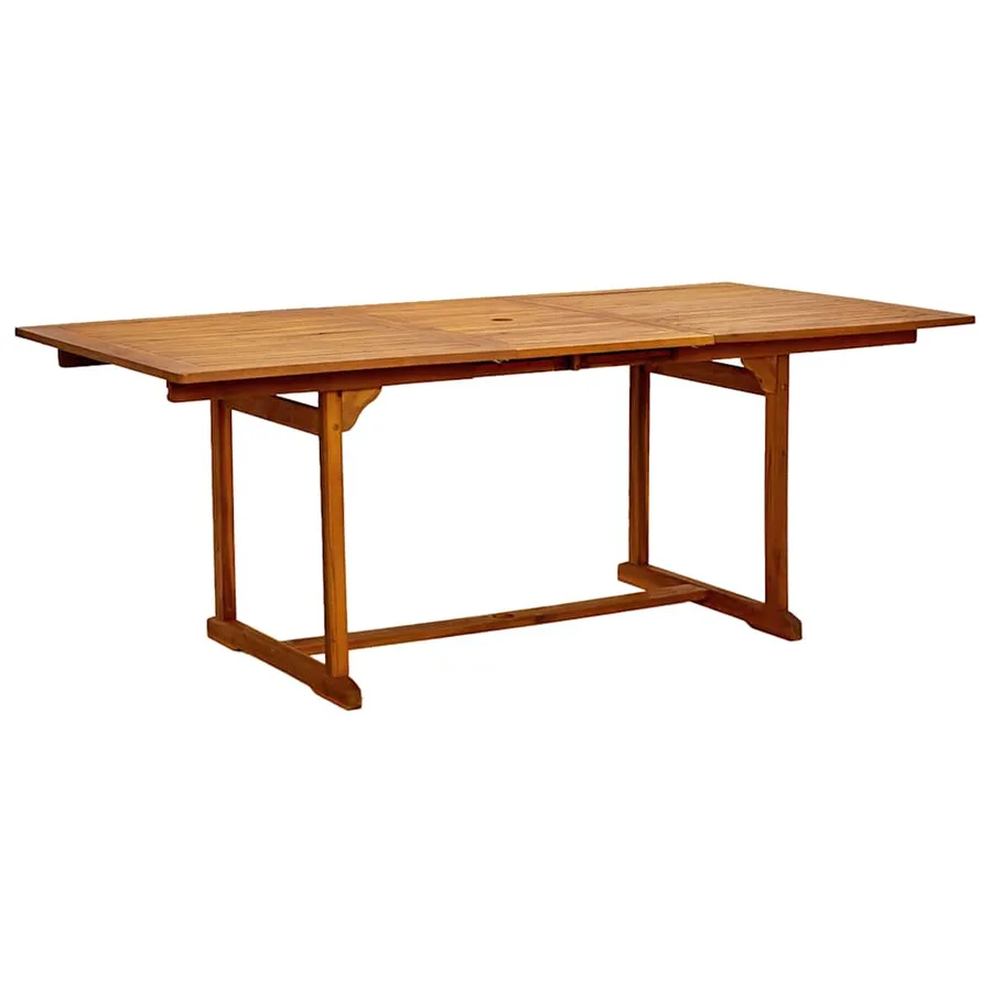 Ensemble à Manger de jardin 7pcs bois d'acacia solide textilène - 4