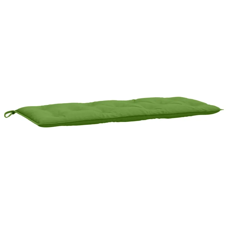 Coussins de banc de jardin lot de 2 vert mélangé tissu - 5