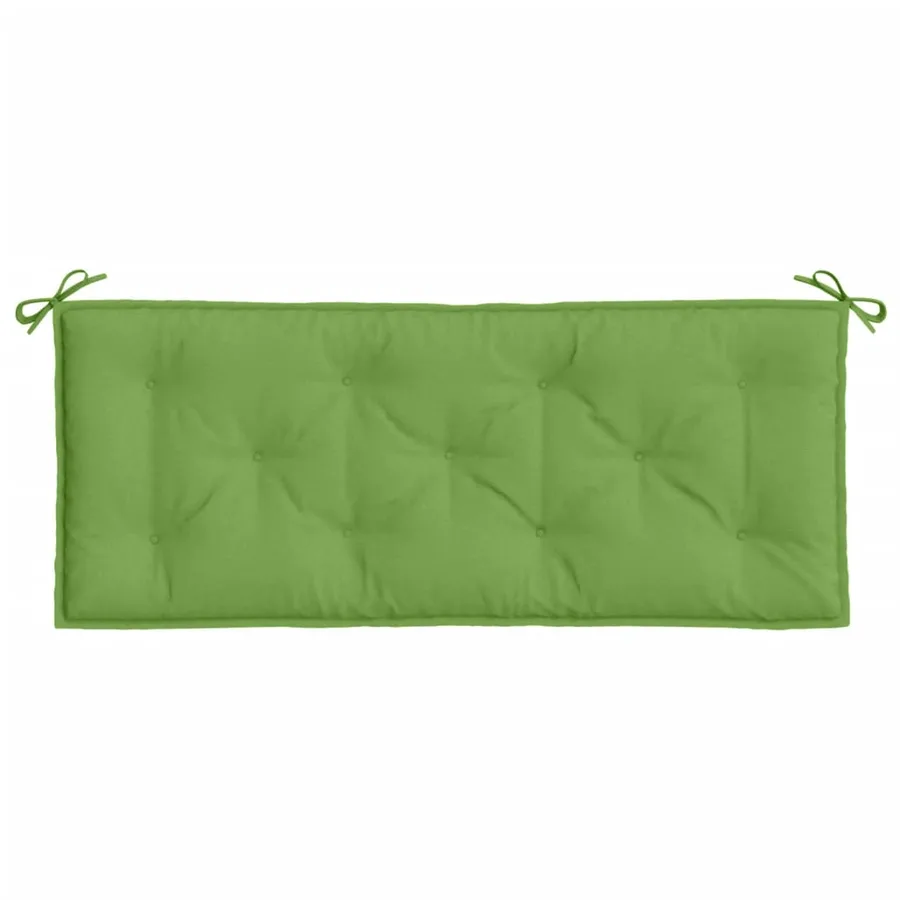 Coussins de banc de jardin lot de 2 vert mélangé tissu - 6