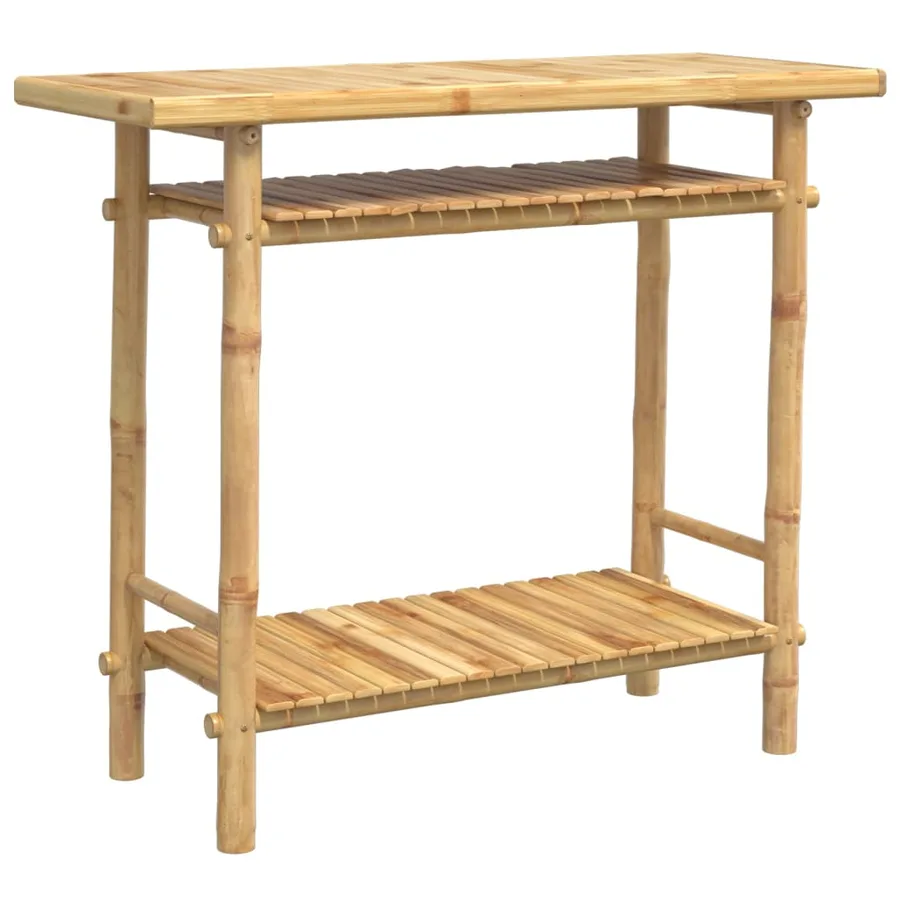 Table console 90x37x75 cm bambou - 5