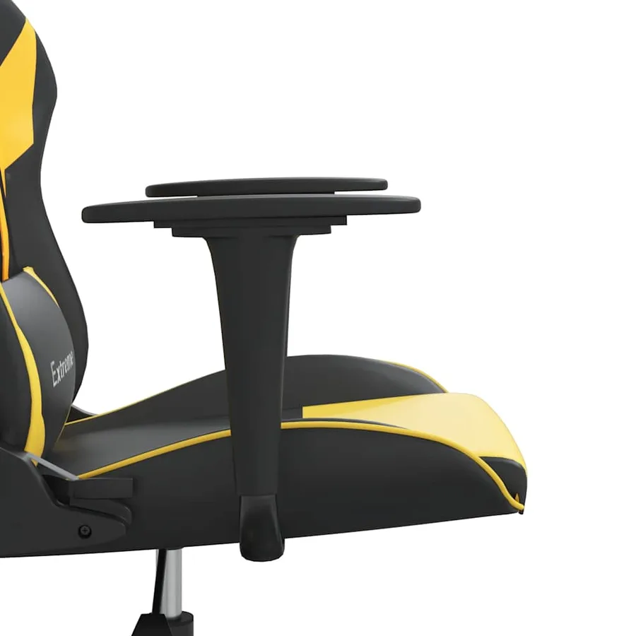 Chaise de jeu Noir et doré Similicuir - 10