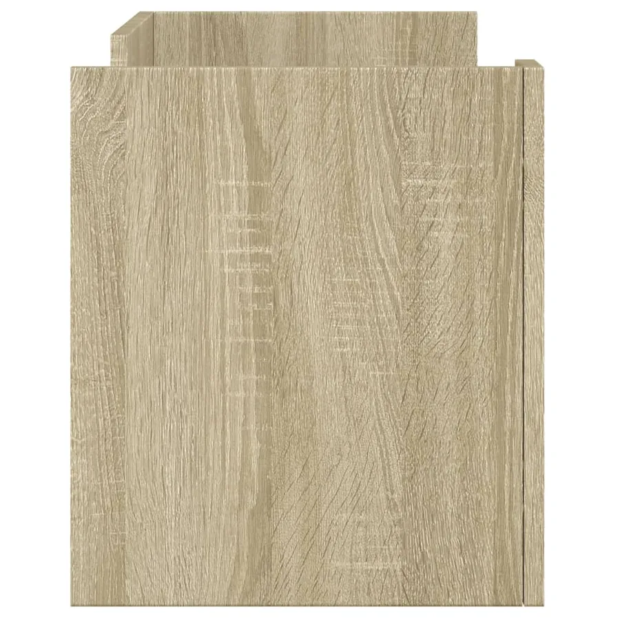 Meuble TV chêne sonoma 80x35x40 cm bois d'ingénierie - 5