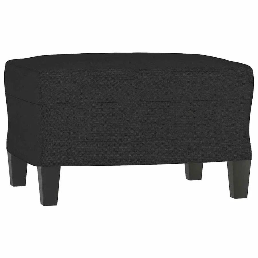 Ensemble de canapés 3 pcs avec coussins Noir Tissu - 5