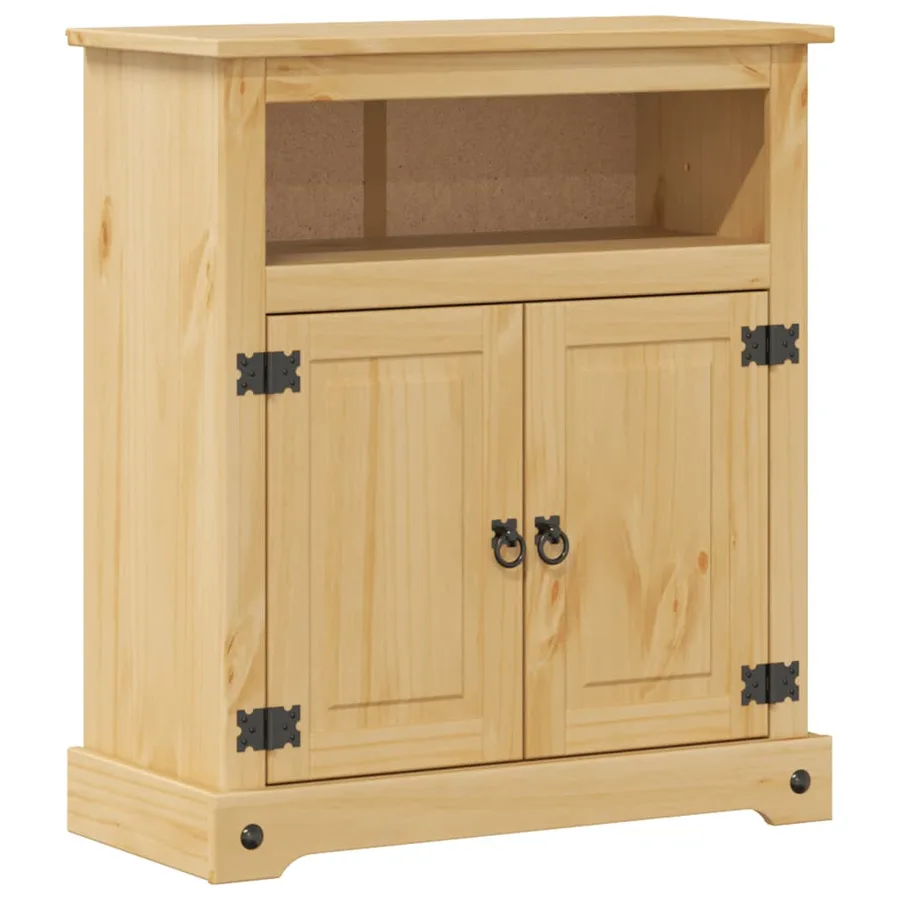 Armoire de salle de bain Corona 70x33x80 cm bois de pin massif - 2