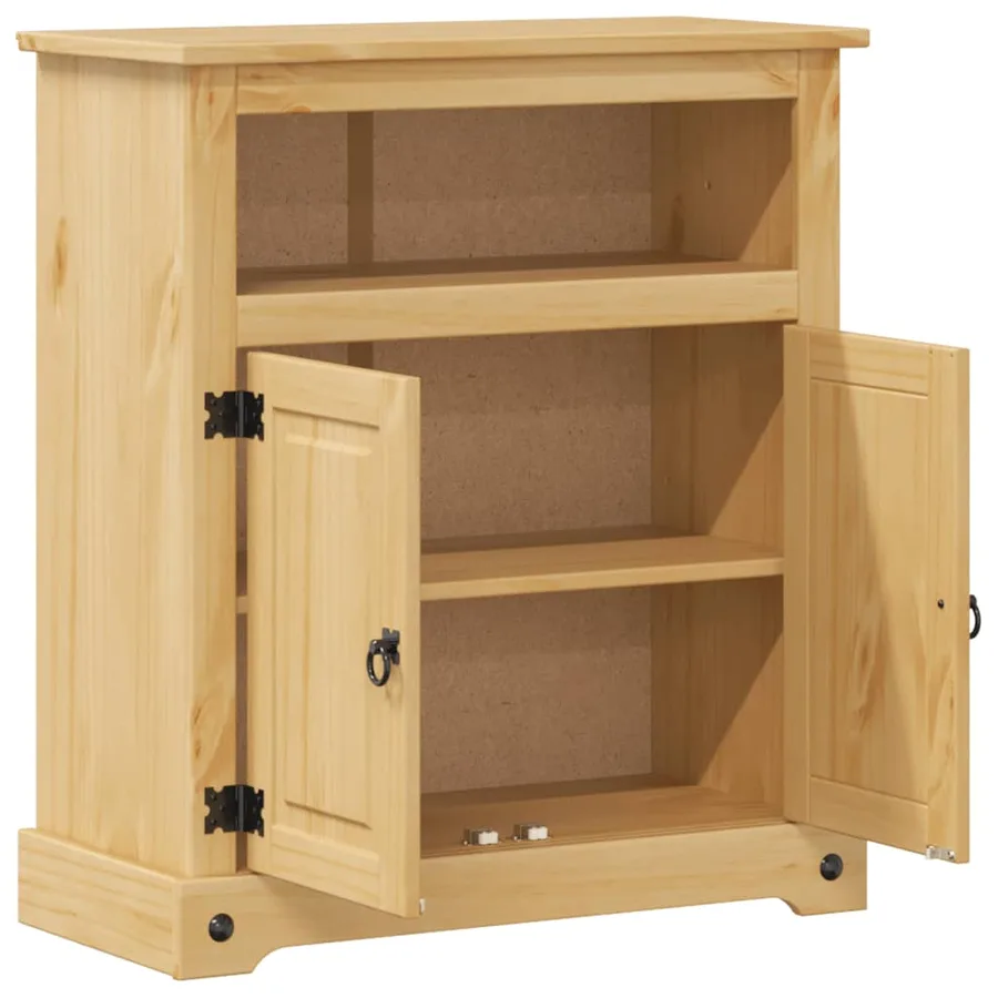 Armoire de salle de bain Corona 70x33x80 cm bois de pin massif - 4
