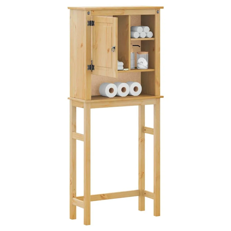 Armoire pour machine à laver salle de bain Corona pin massif - 3
