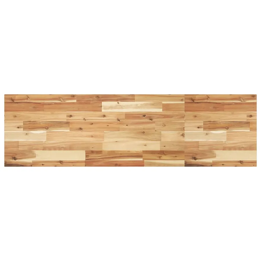 Étagère flottante 140x40x2 cm acacia massif finition à l'huile - 2