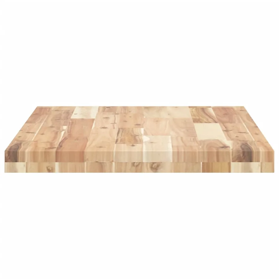 Dessus de meuble de salle de bain non traité bois d'acacia - 5