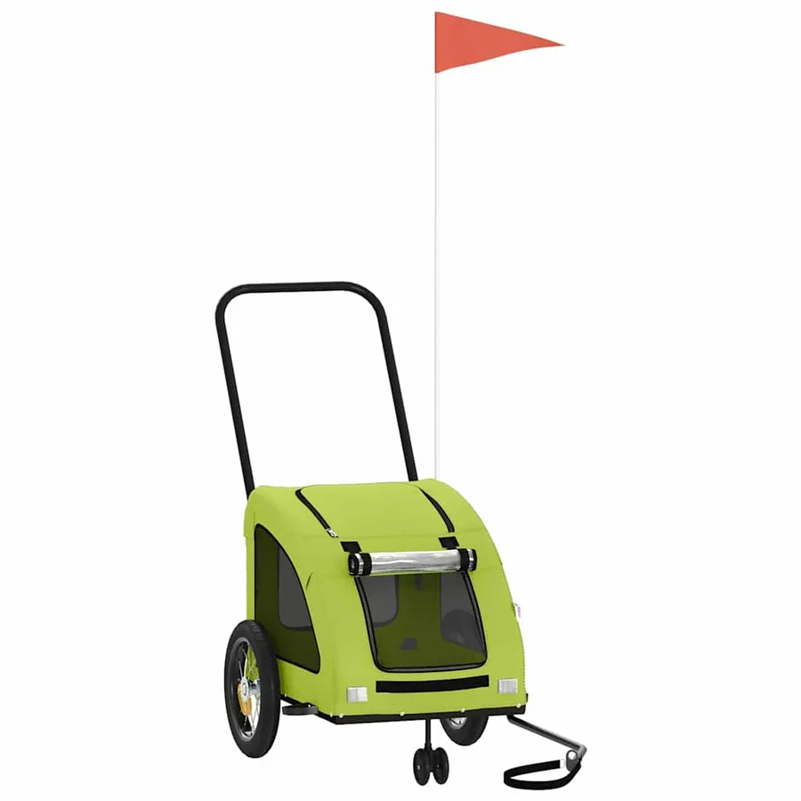 Remorque de vélo pour animaux de compagnie vert - 2