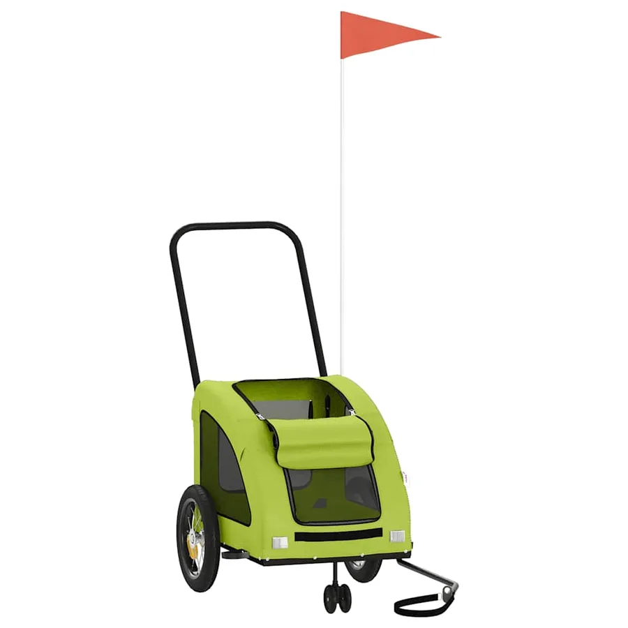 Remorque de vélo pour animaux de compagnie vert - 3