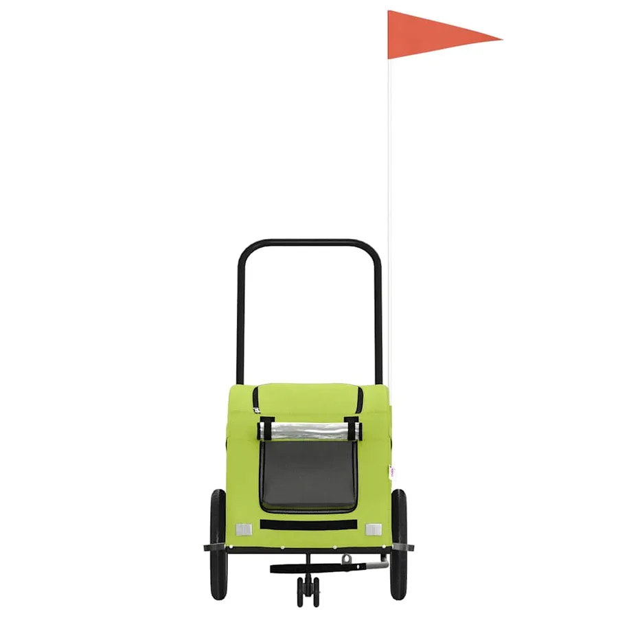 Remorque de vélo pour animaux de compagnie vert - 4