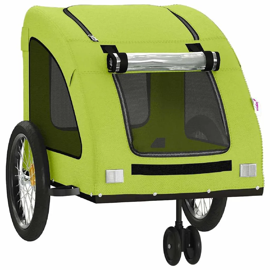Remorque de vélo pour animaux de compagnie vert - 5