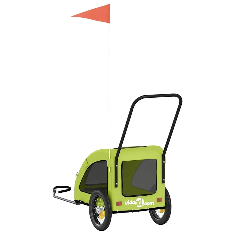 Remorque de vélo pour animaux de compagnie vert - 8