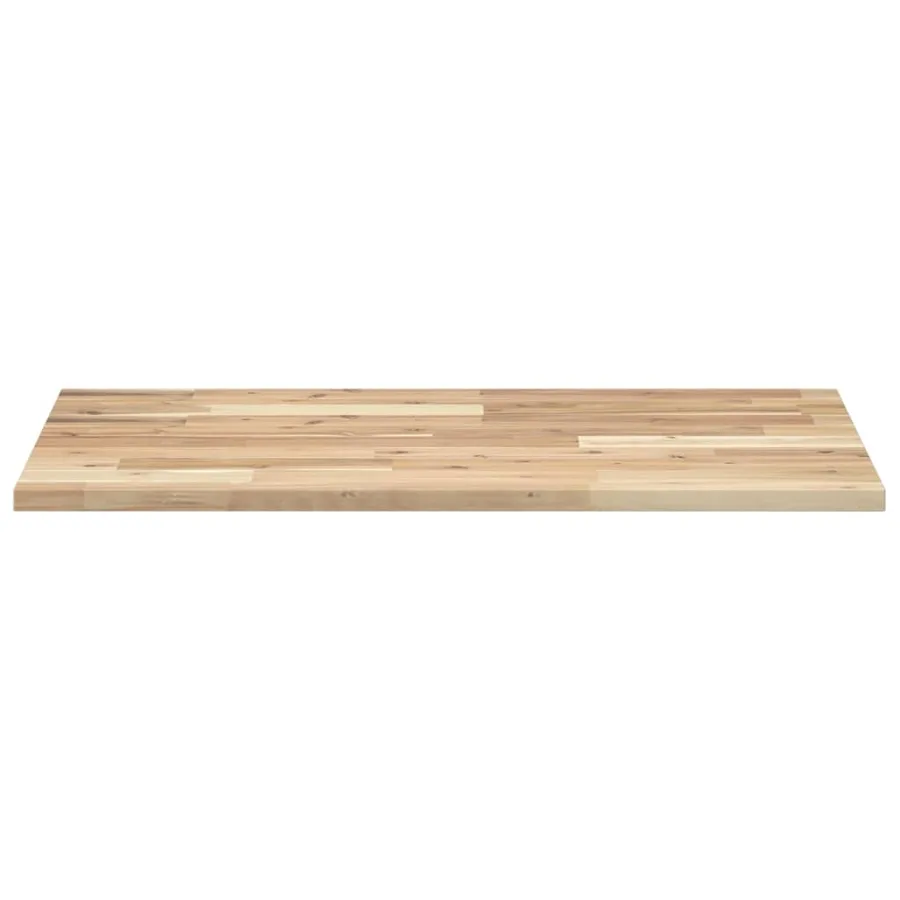 Dessus de meuble de salle de bain non traité bois d'acacia - 3