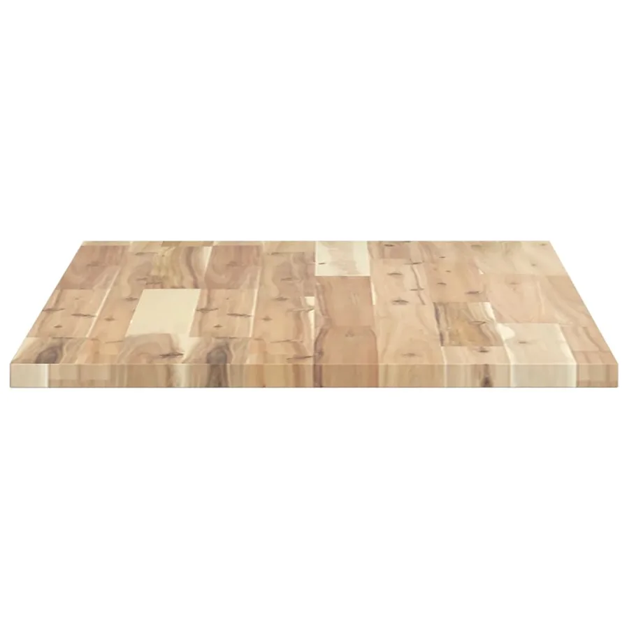 Dessus de meuble de salle de bain non traité bois d'acacia - 5