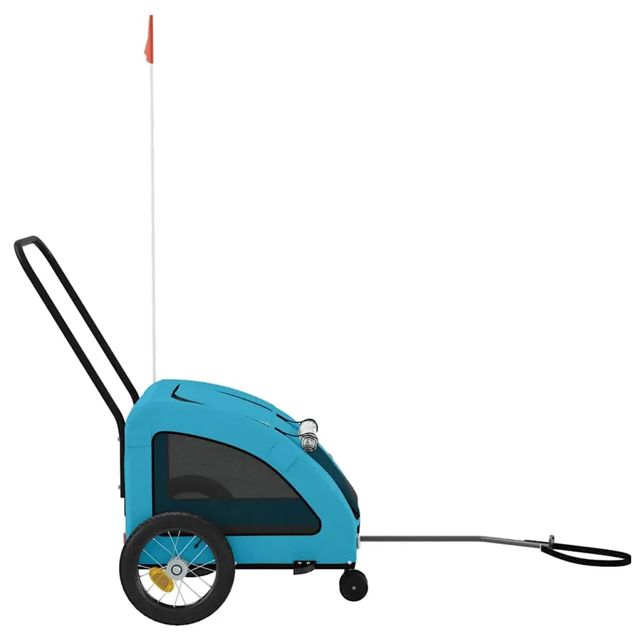 Remorque de vélo pour animaux de compagnie bleu - 6
