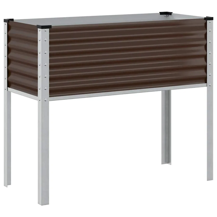 Jardinière Marron 100x45x90 cm Acier - 6
