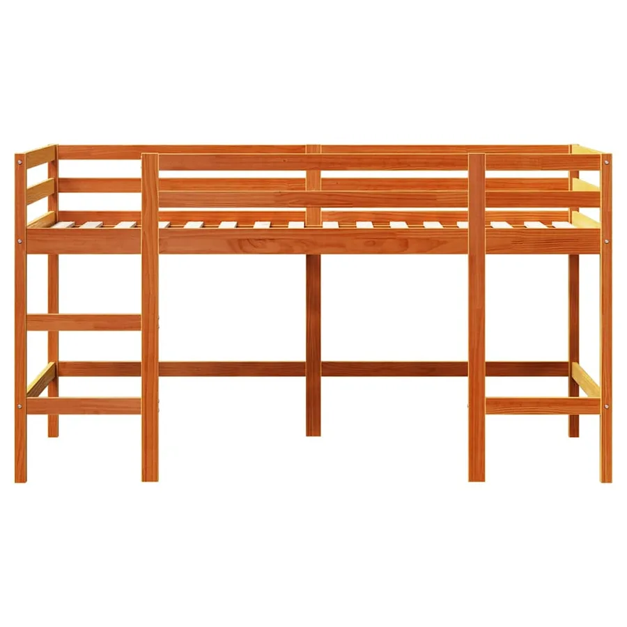 Lit mezzanine d'enfants sans matelas avec échelle 80x200 cm - 4