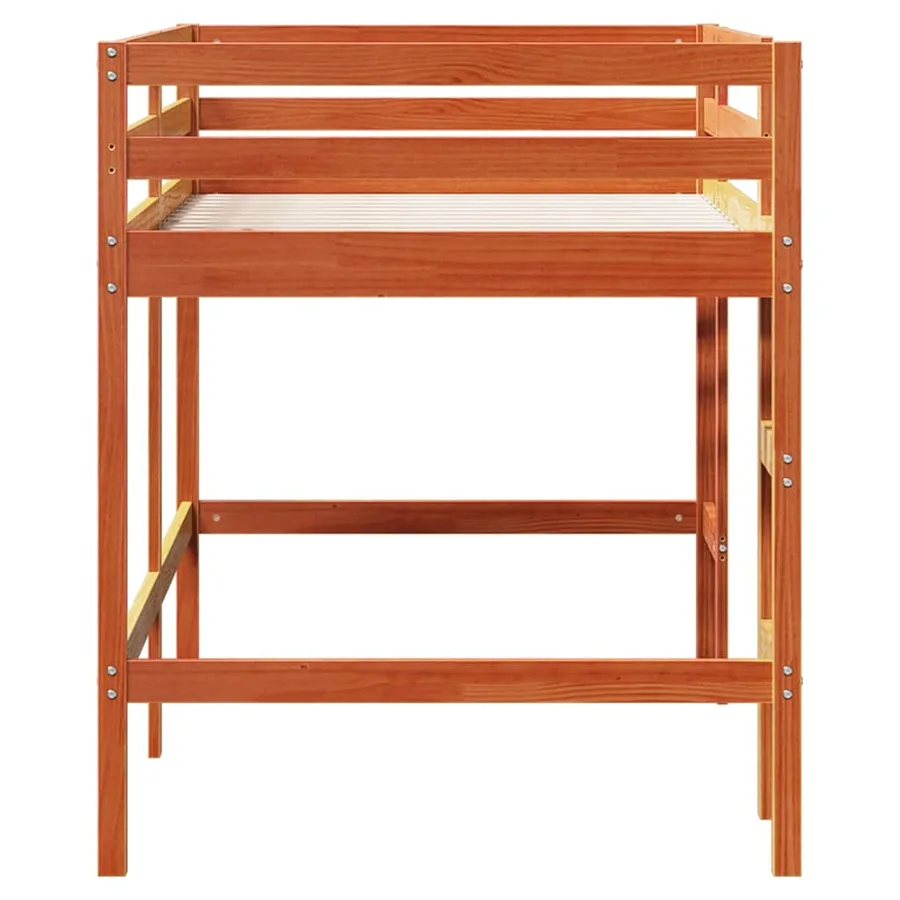 Lit mezzanine d'enfants sans matelas avec échelle 80x200 cm - 5