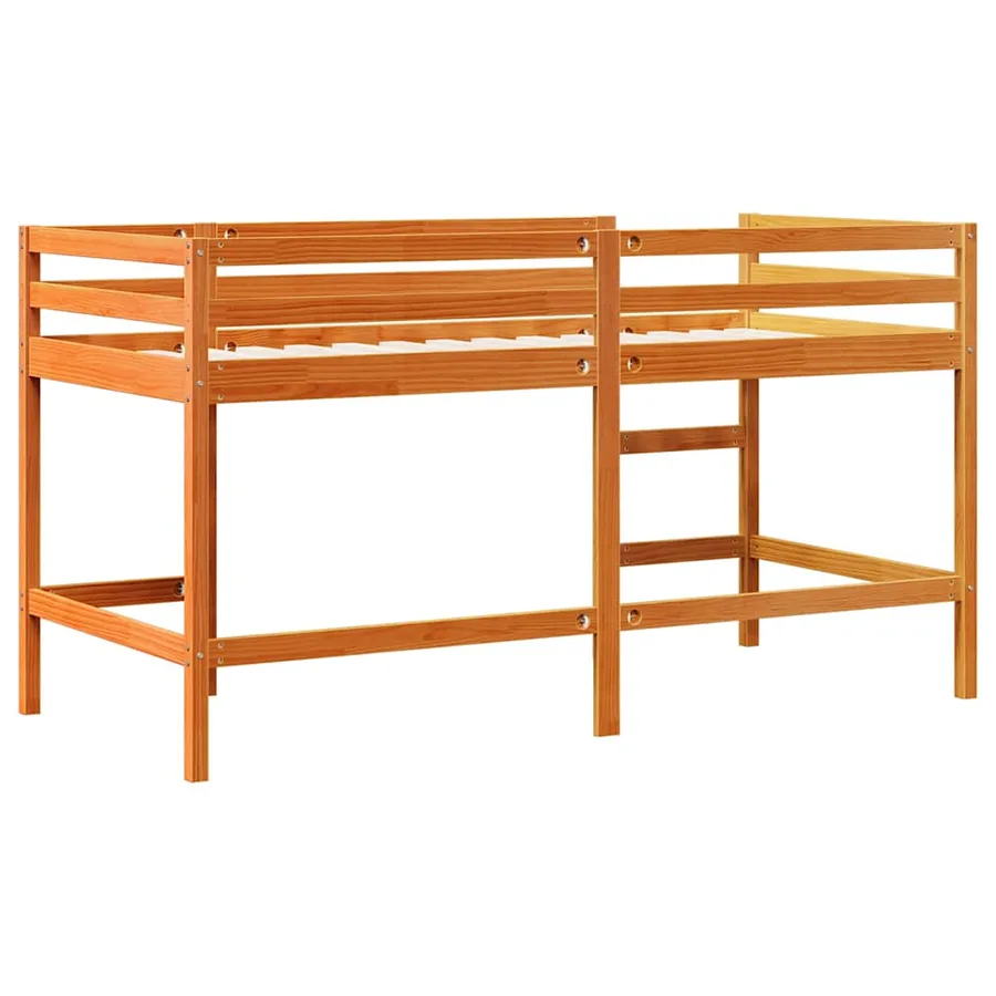 Lit mezzanine d'enfants sans matelas avec échelle 80x200 cm - 6