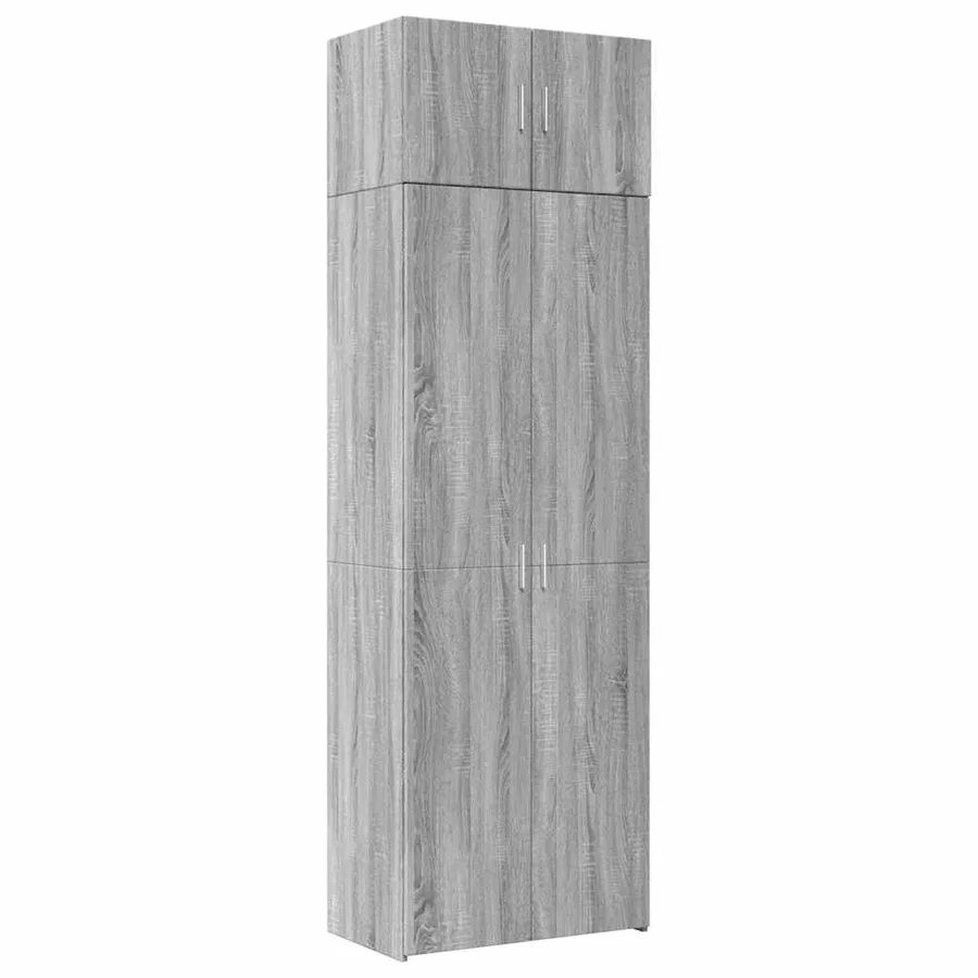 Armoire de rangement sonoma gris 70x42,5x225 cm - 2