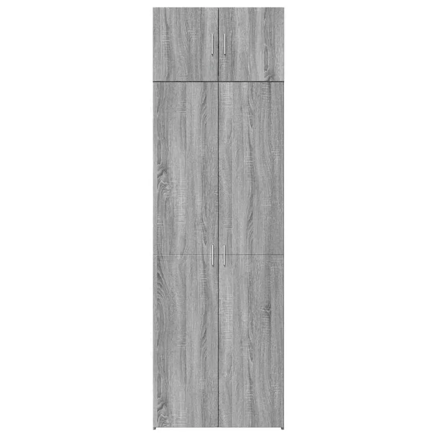 Armoire de rangement sonoma gris 70x42,5x225 cm - 4