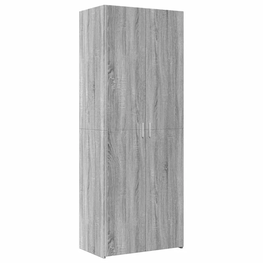 Armoire de rangement sonoma gris 70x42,5x225 cm - 6