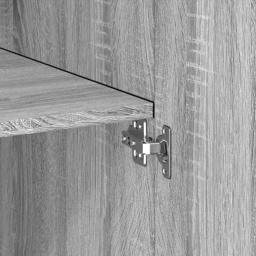 Armoire de rangement sonoma gris 70x42,5x225 cm - 9