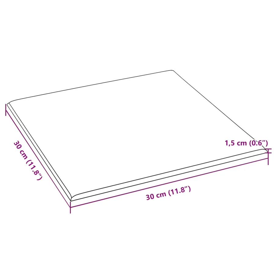 Tête de lit murale 12 pcs Bleu Velours - 6