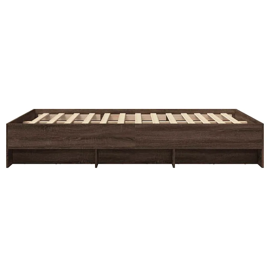 Cadre de lit sans matelas chêne marron 120x190 cm - 6