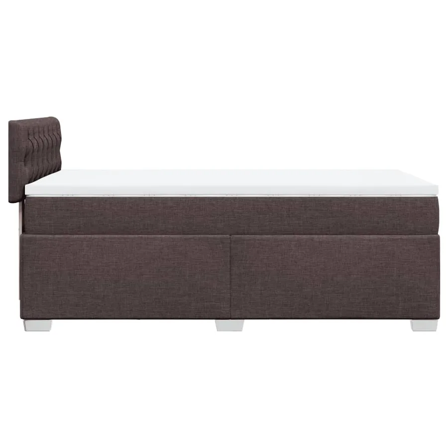 Sommier à lattes de lit avec matelas Marron foncé 90x200 cm - 11