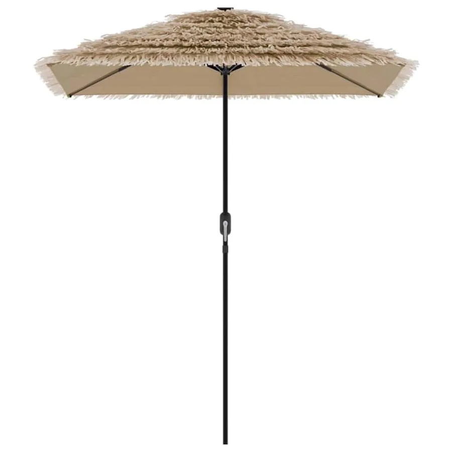 Parasol de jardin avec mât en acier marron 300x200x250 cm - 4