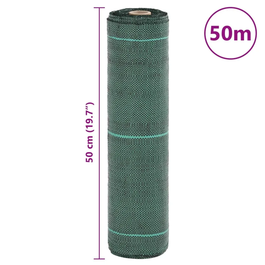 Membrane anti-mauvaises herbes verte 0,5x50 m PP - 8