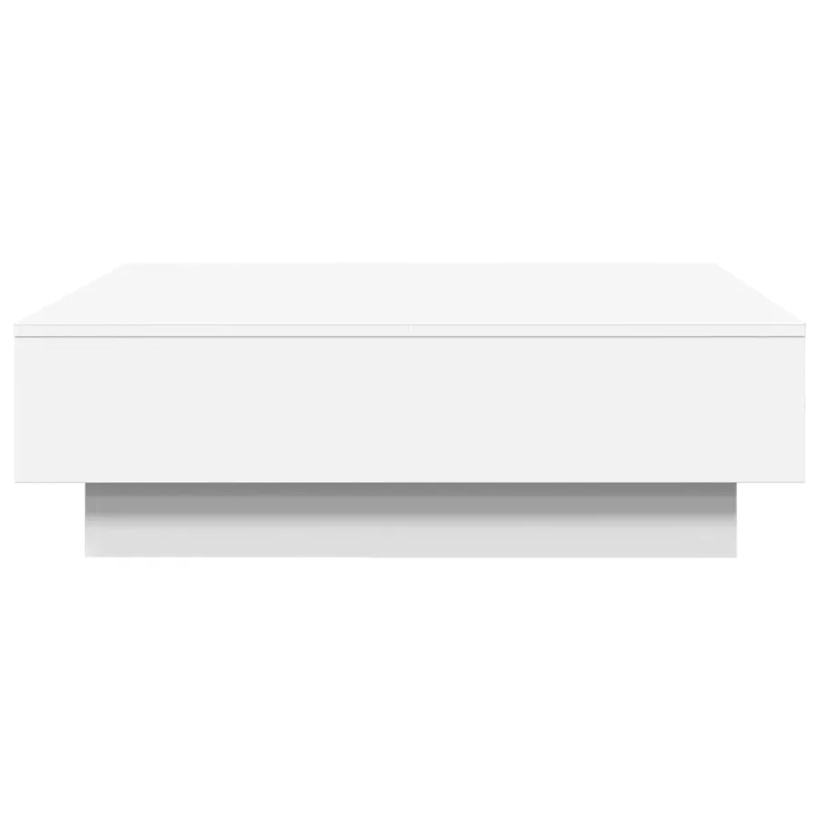 Table basse Blanc 90x90x28 cm Aggloméré - 5