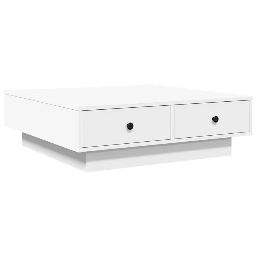Table basse Blanc 90x90x28 cm Aggloméré - 6