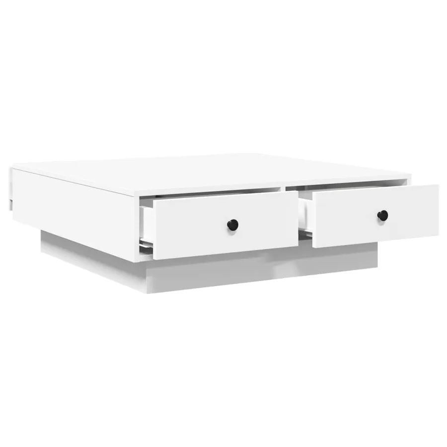Table basse Blanc 90x90x28 cm Aggloméré - 7