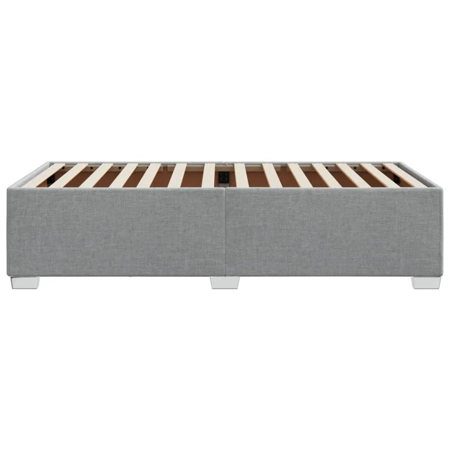 Cadre de lit sans matelas gris clair 80x200 cm tissu - 5