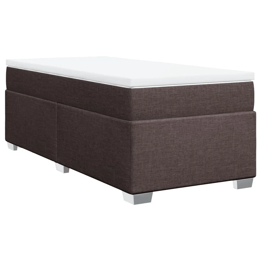 Sommier à lattes de lit avec matelas Marron foncé 80x200 cm - 2