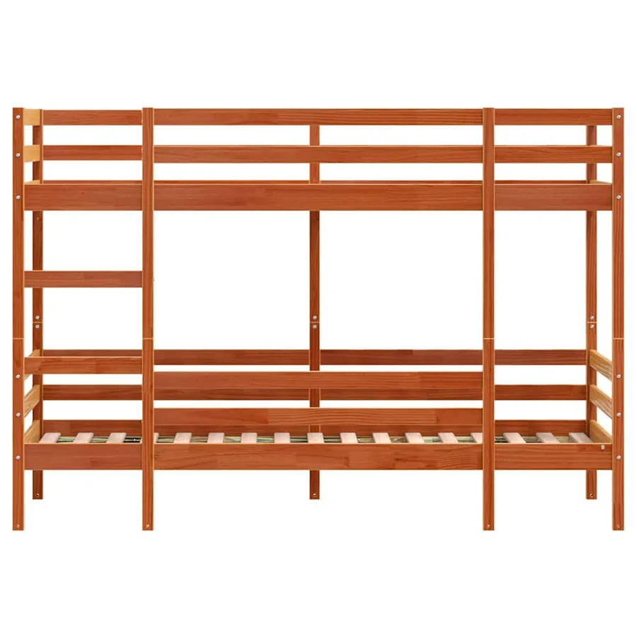 Lit superposé sans matelas cire marron 90x190 cm pin massif - 5