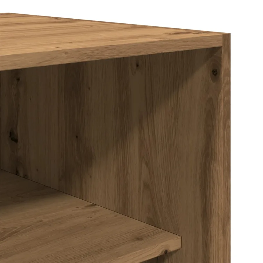 Garde-robe chêne artisanal 100x50x200 cm bois d'ingénierie - 7
