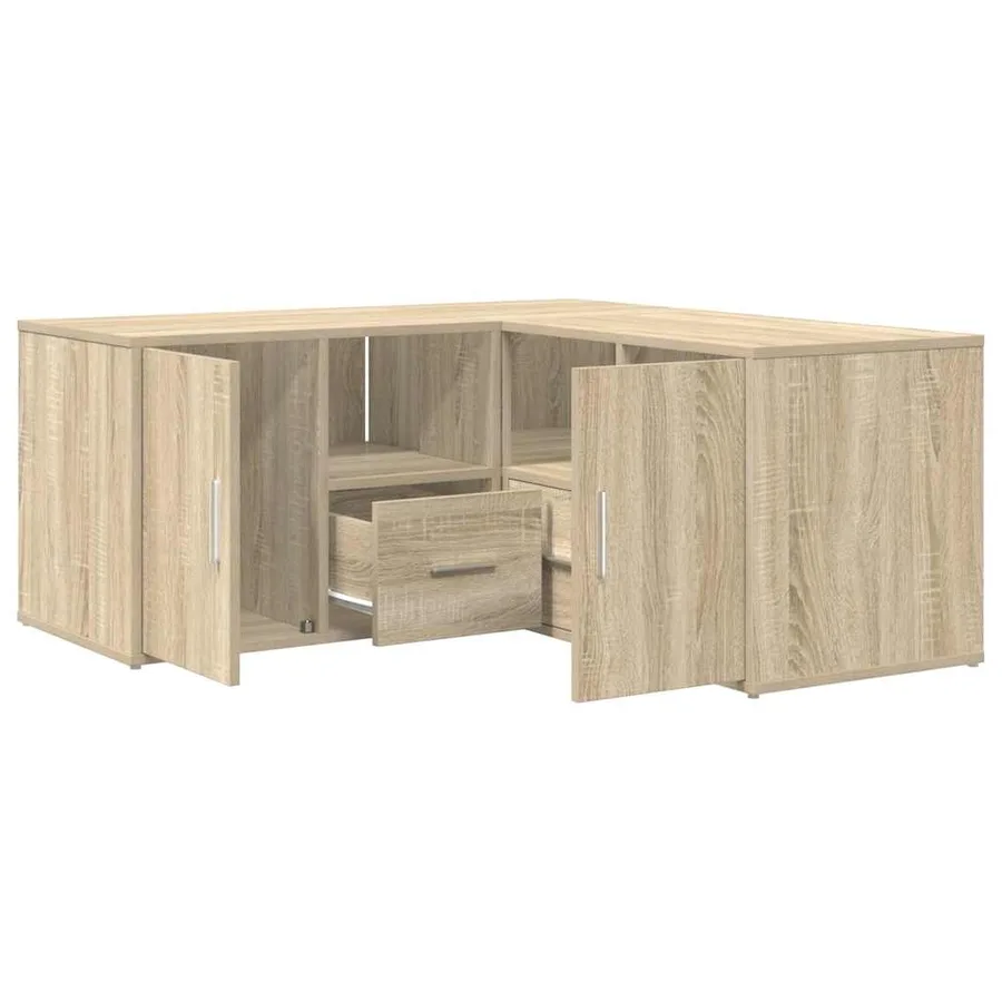 Armoire d'angle chêne sonoma 160x40x45 cm bois d’ingénierie - 2
