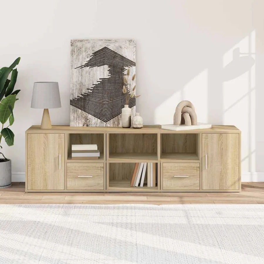 Armoire d'angle chêne sonoma 160x40x45 cm bois d’ingénierie - 3