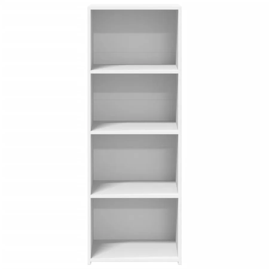 Buffet haut blanc 45x41x124 cm bois d'ingénierie - 4