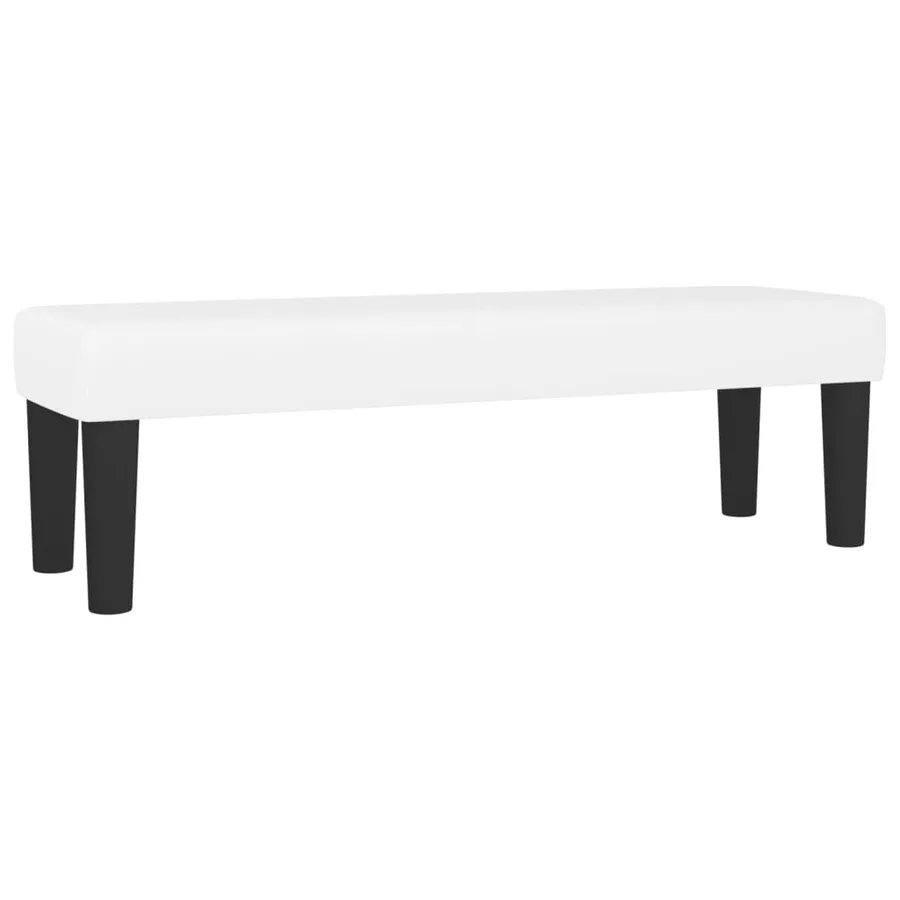 Sommier à lattes de lit avec matelas Blanc 140x200cm Similicuir - 7