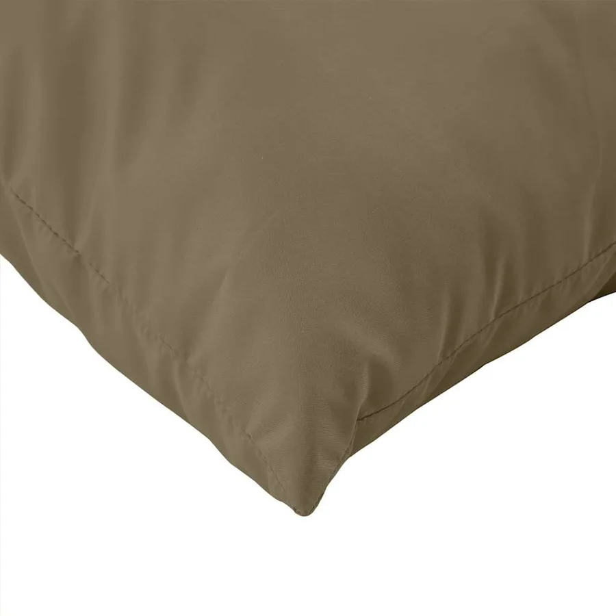 Coussins de palette lot de 2 taupe mélangé tissu - 7