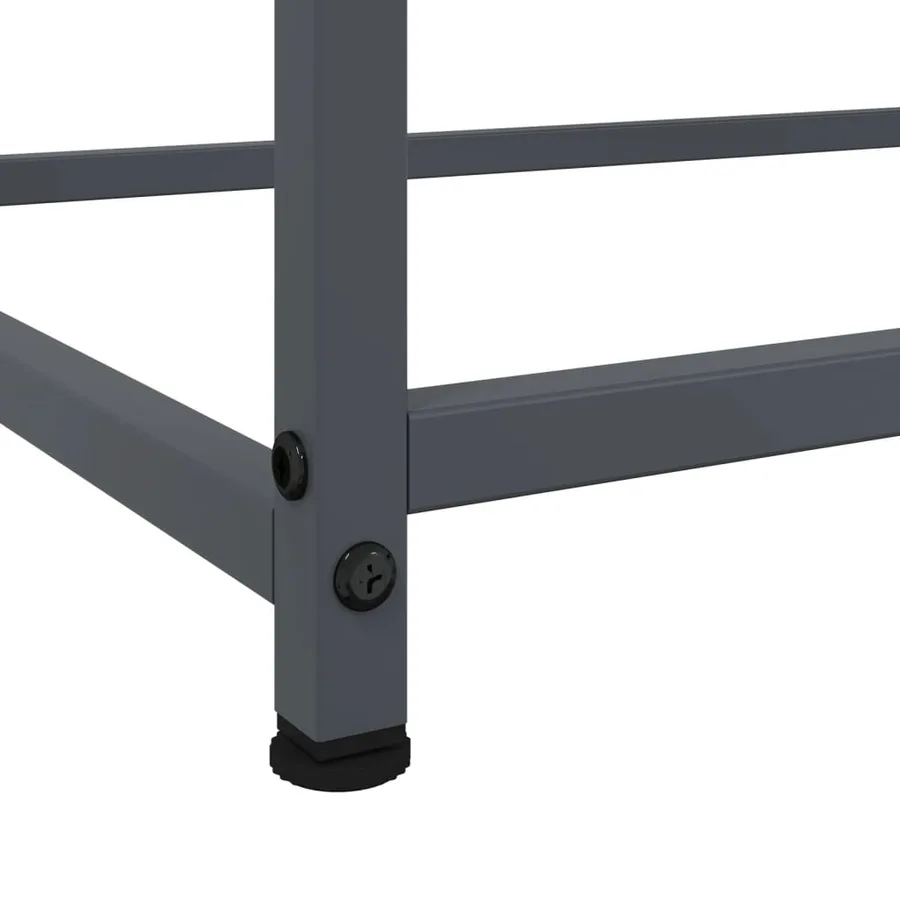 Buffet anthracite 100,5x39x107 cm acier - 11