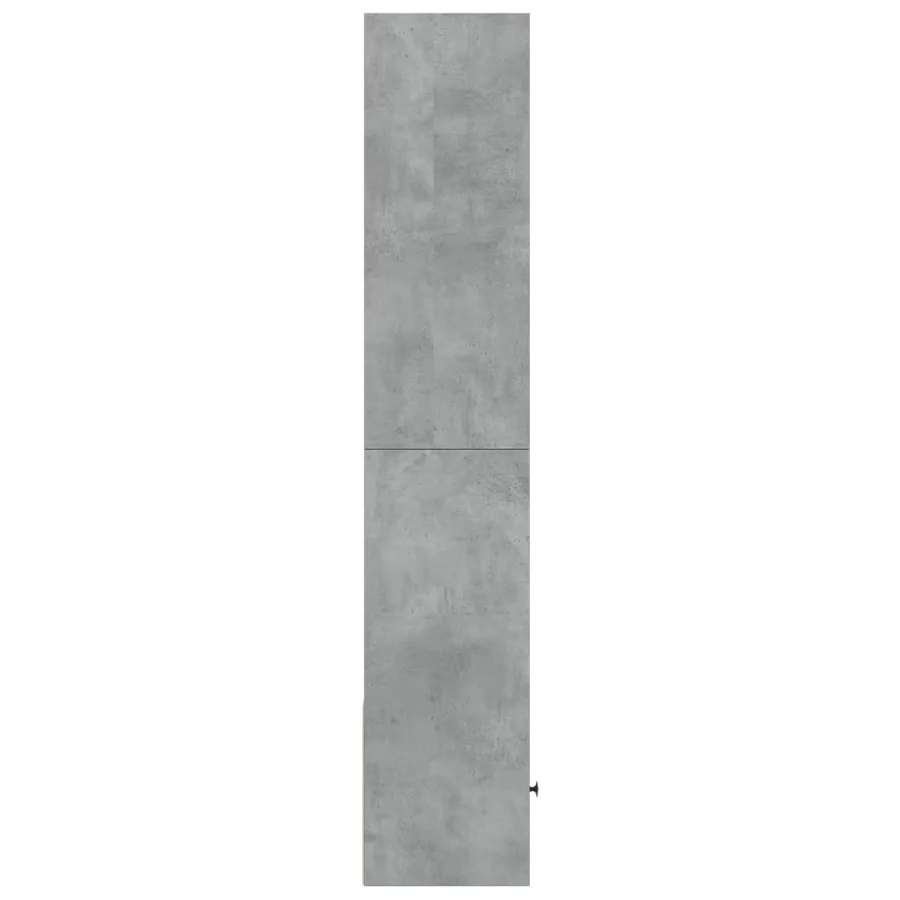 Bibliothèque gris béton 40x36x189 cm bois d'ingénierie - 4
