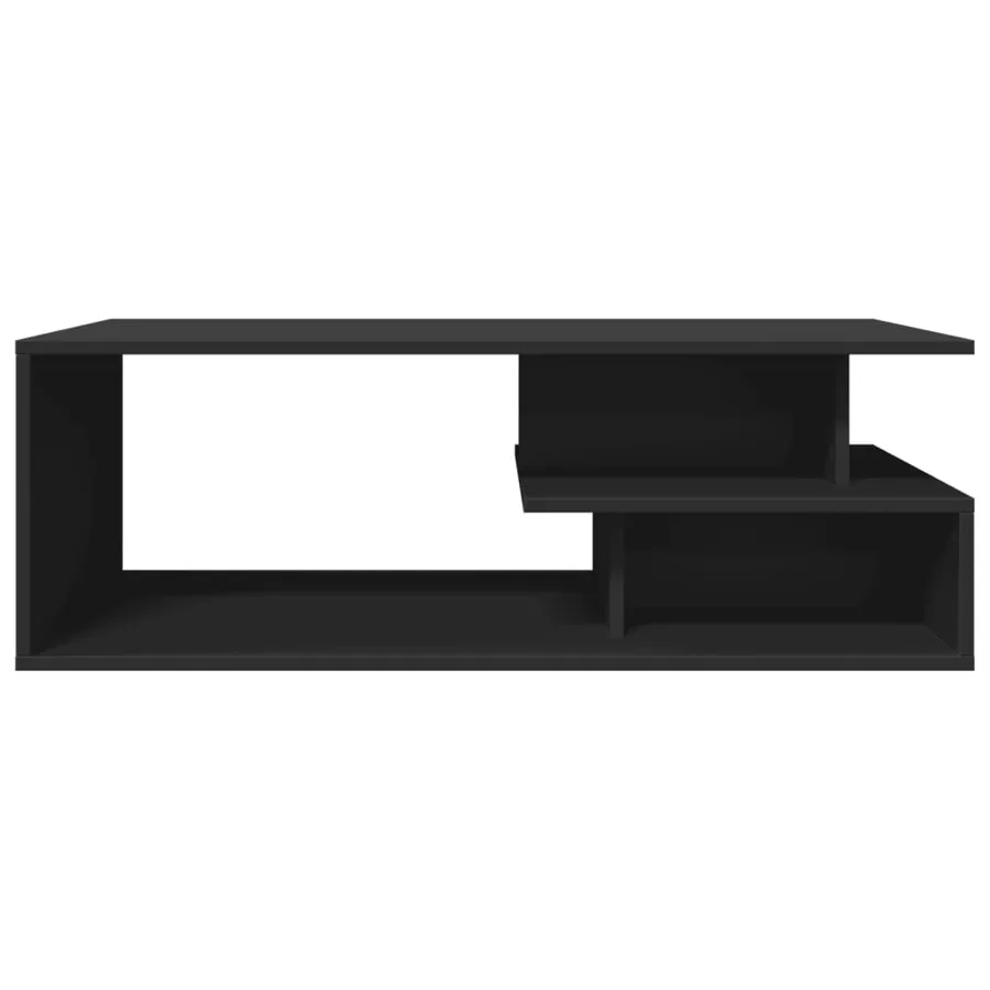 Table basse noir 102x55x35 cm bois d'ingénierie - 4