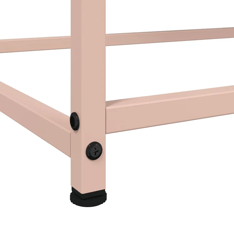Buffet rose 100,5x39x107 cm acier - 11