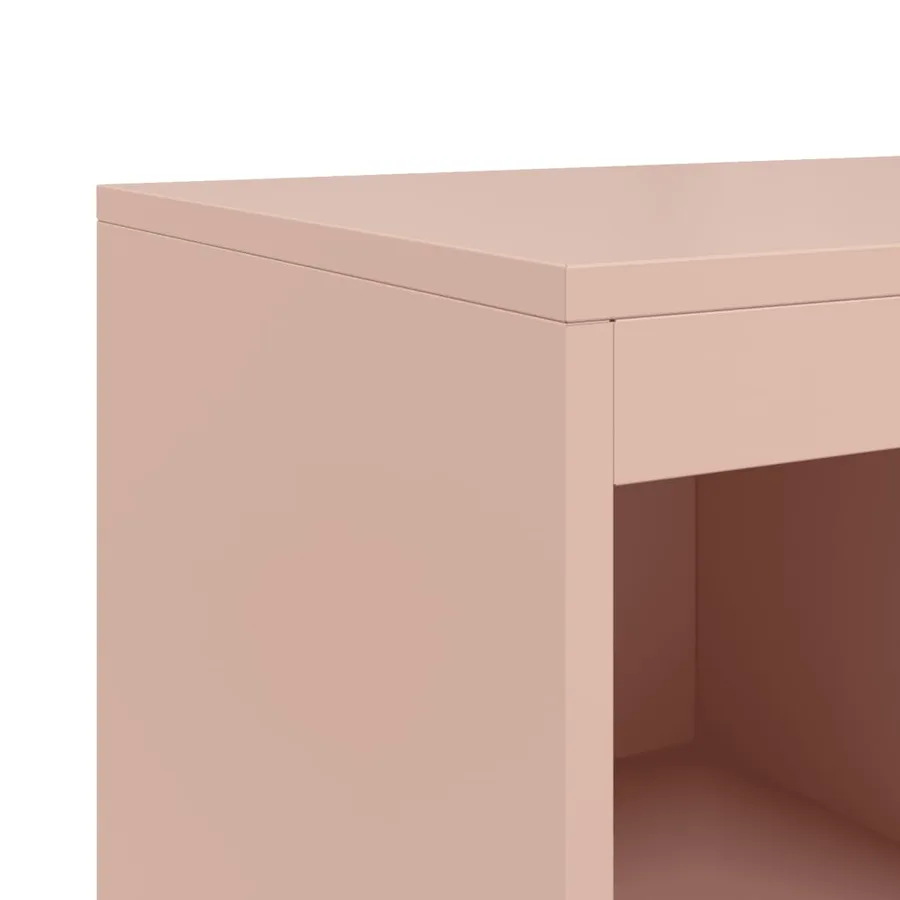 Buffet rose 100,5x39x107 cm acier - 12